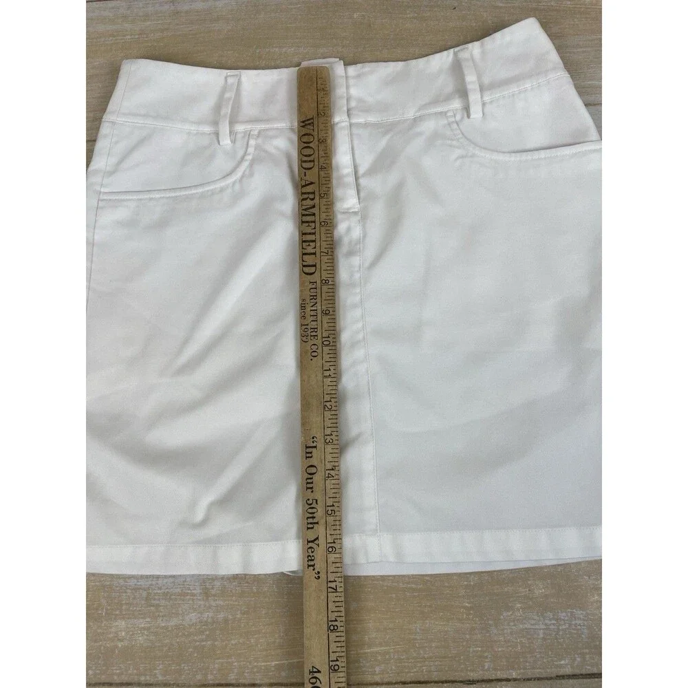 Adidas ClimaCool White Skort Size 4 Built In Shorts Athletic Golf Tennis
